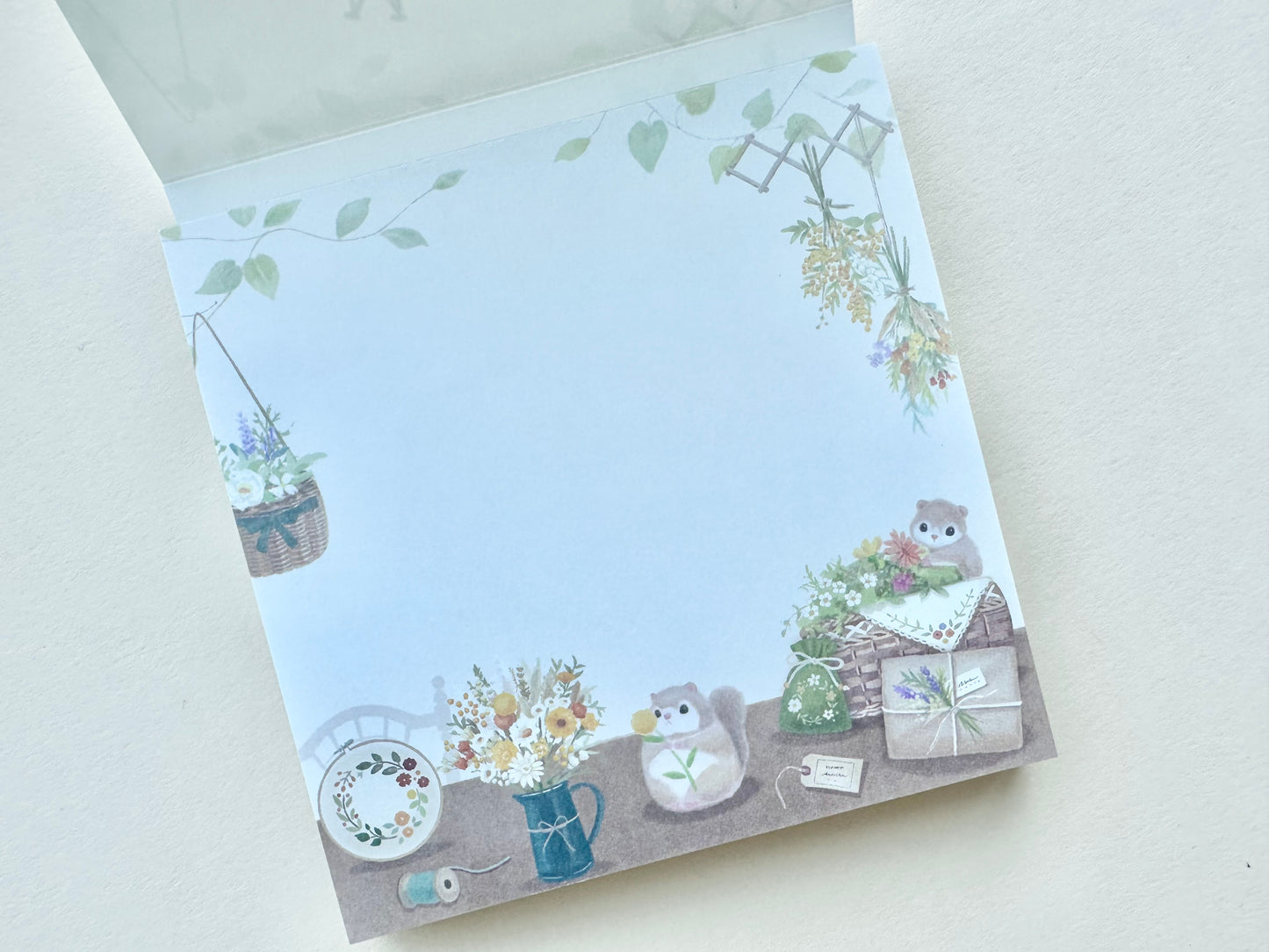 Skriveblokk Mattari Animals Flower and Momonga (Flygeekorn)