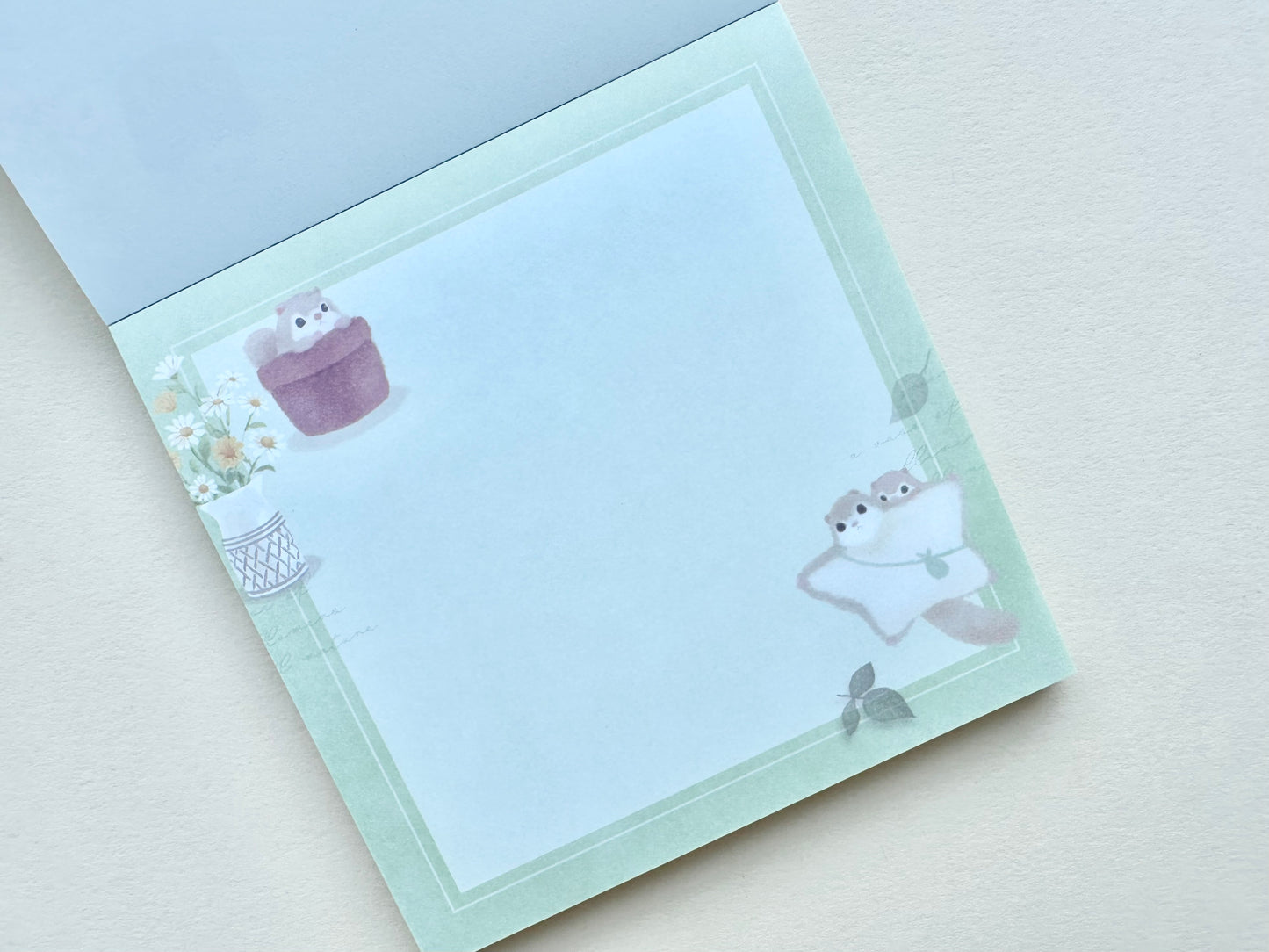 Skriveblokk Mattari Animals Flower and Momonga (Flygeekorn)