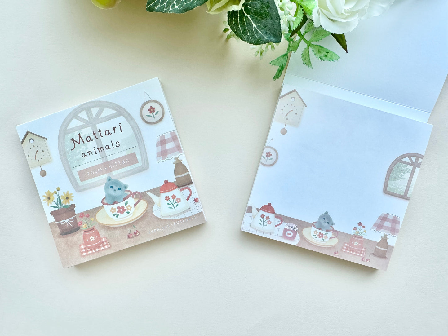Skriveblokk Mattari Animals Room and Kitten