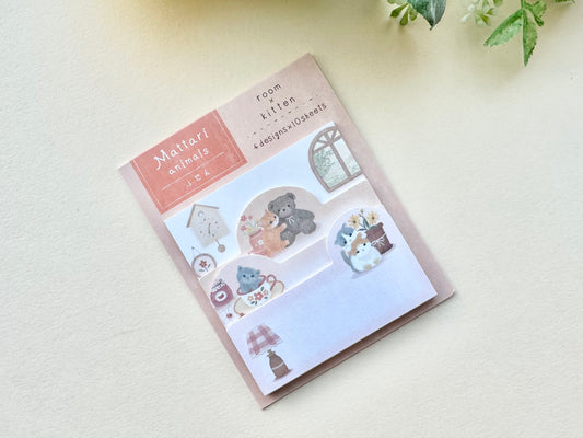 Sticky Notes Mattari Animals Room and Kitten
