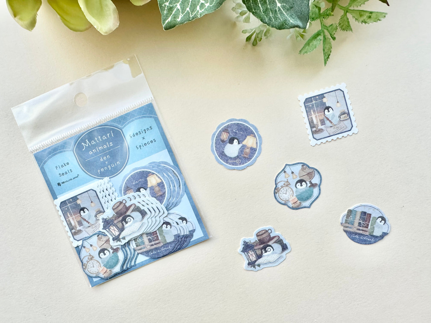 Flake Stickers Mattari Animals Night and Penguin