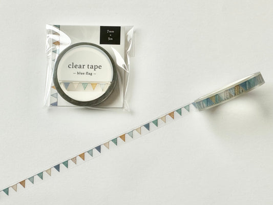 Cleartape 7mm Blue Flag