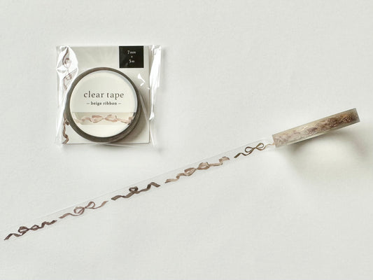 Cleartape 7mm Beige Ribbon