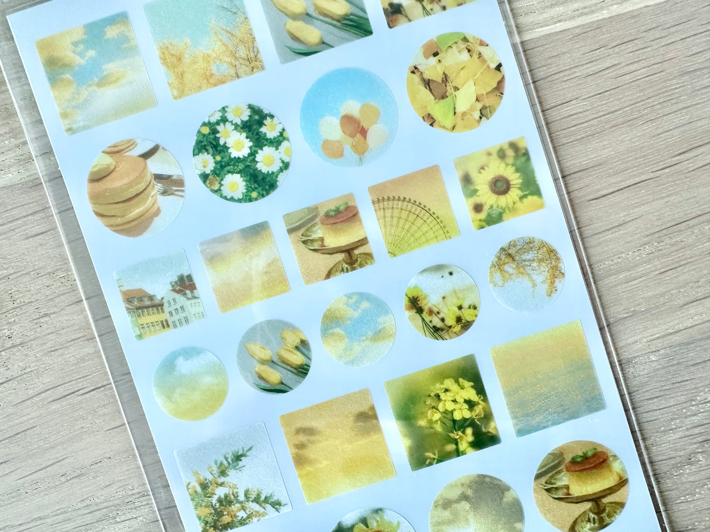 Sheer Photo Point Stickers Yellow
