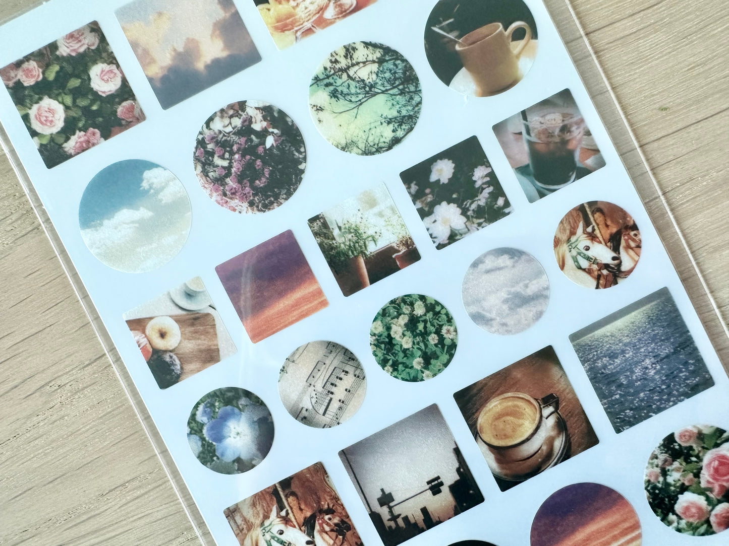 Sheer Photo Point Stickers Retro