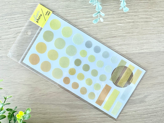 Sheer Photo Color Stickers Yellow