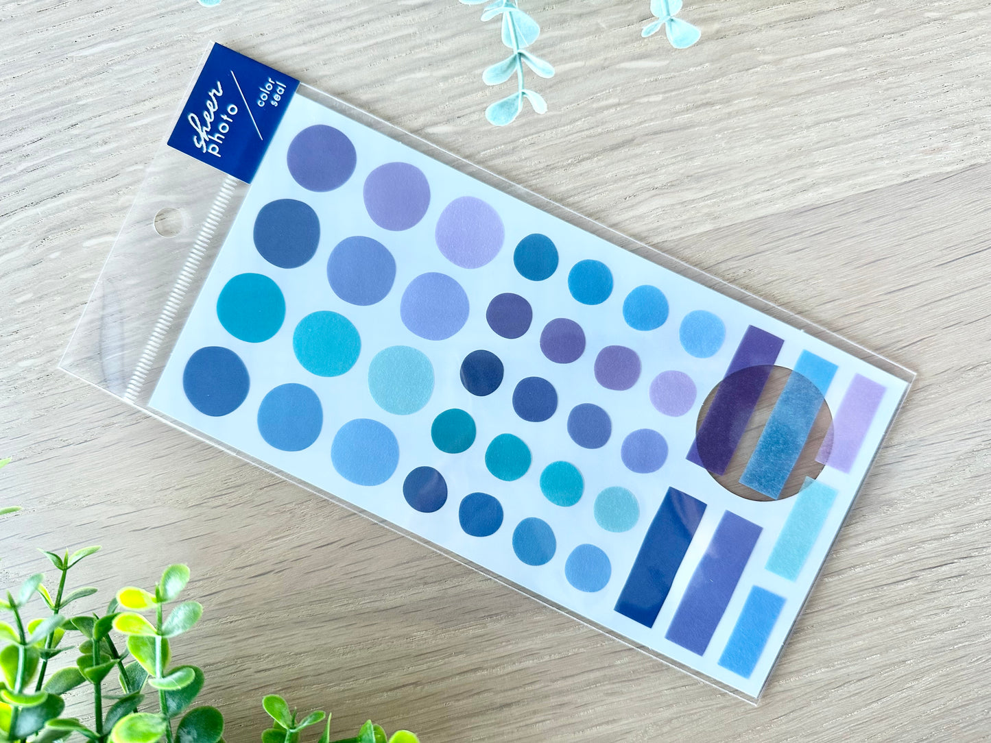 Sheer Photo Color Stickers Night View