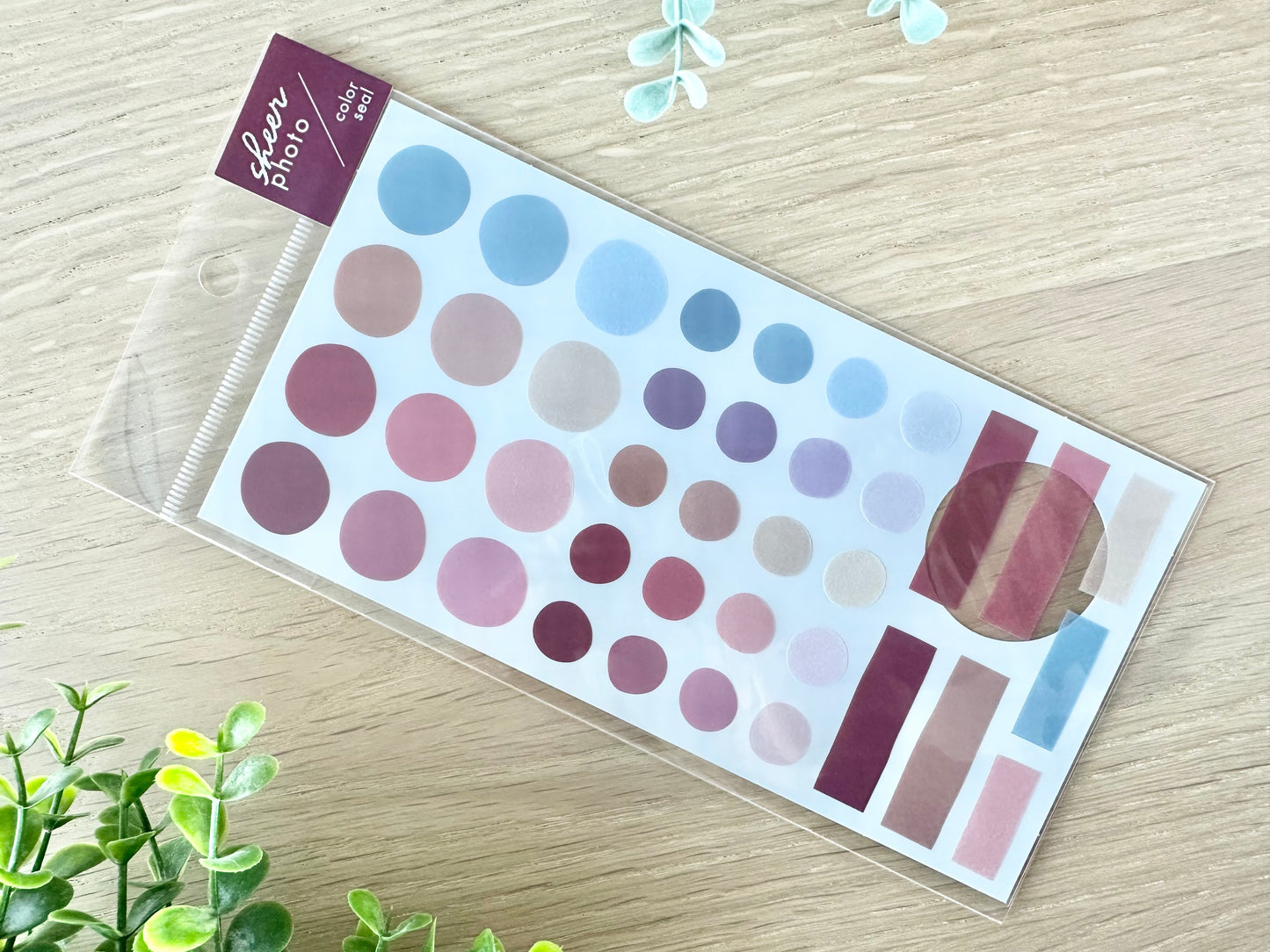 Sheer Photo Color Stickers Retro