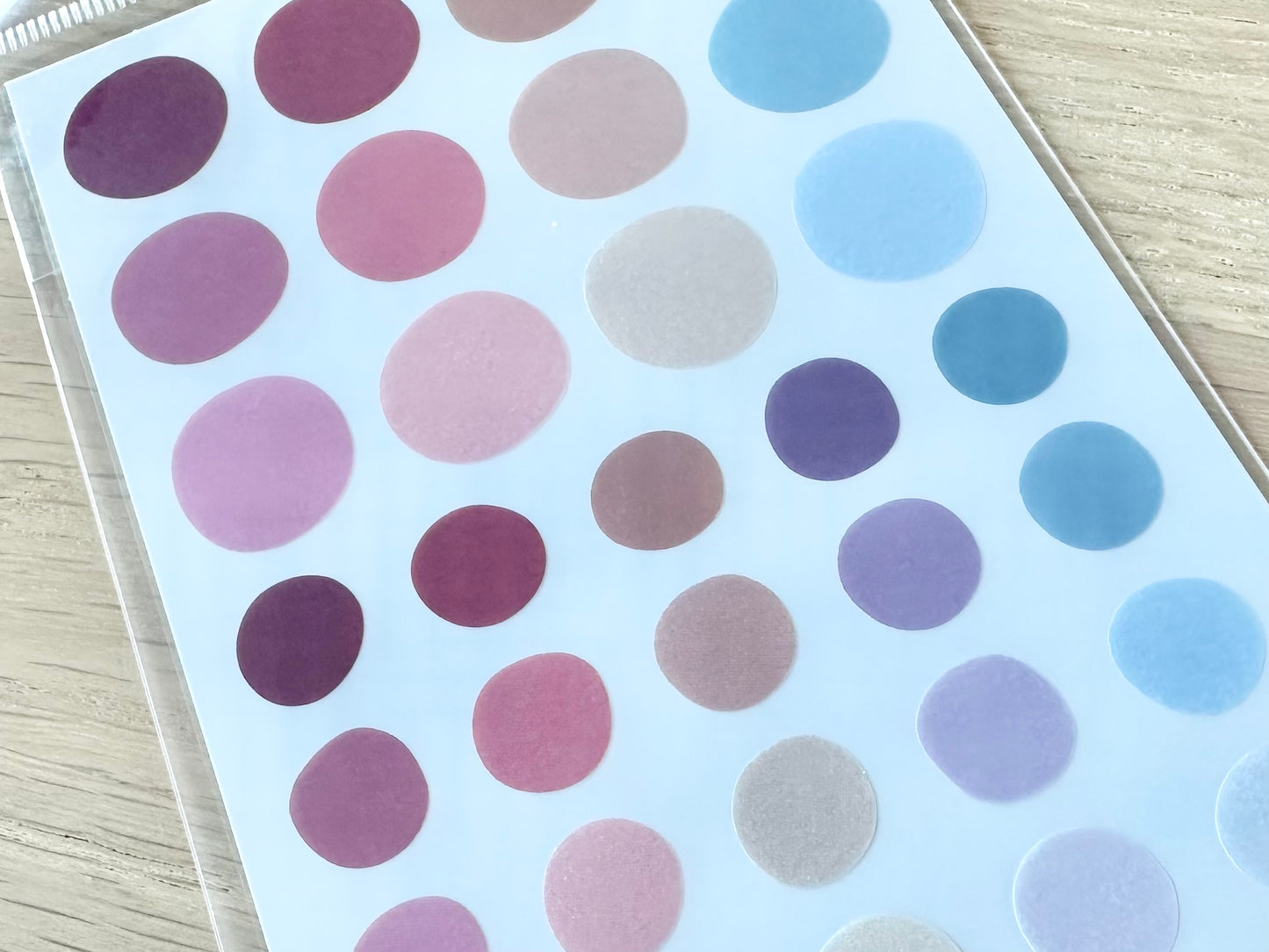 Sheer Photo Color Stickers Retro