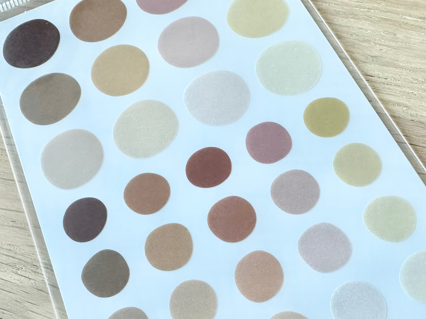 Sheer Photo Color Stickers Brown