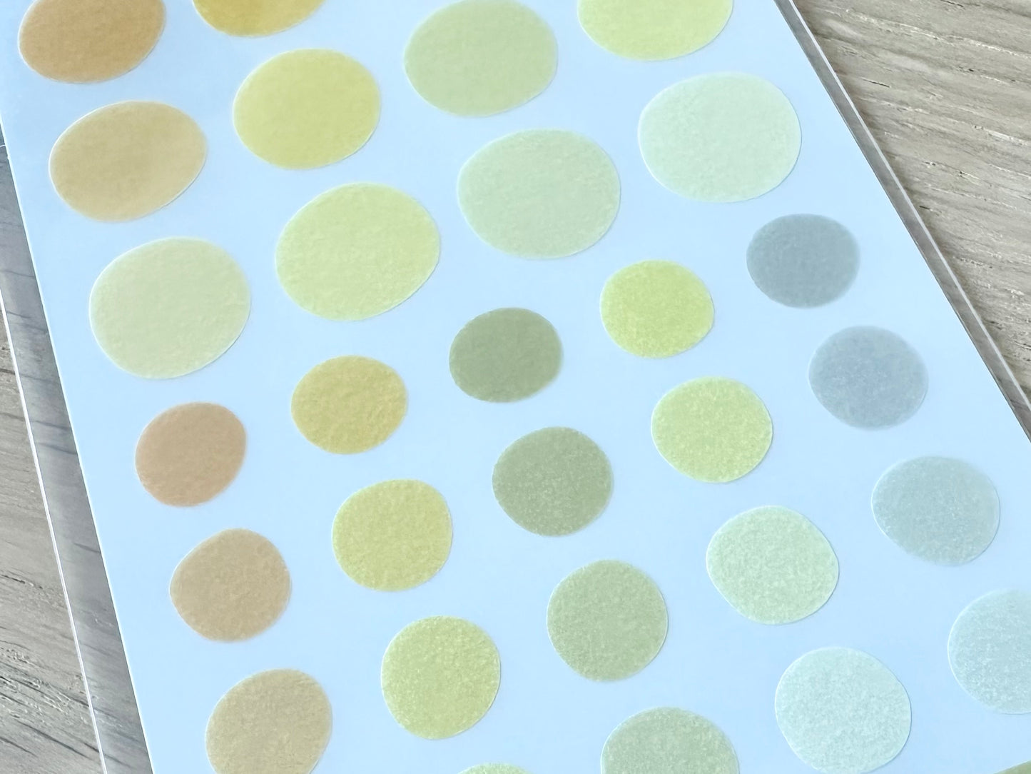 Sheer Photo Color Stickers Yellow