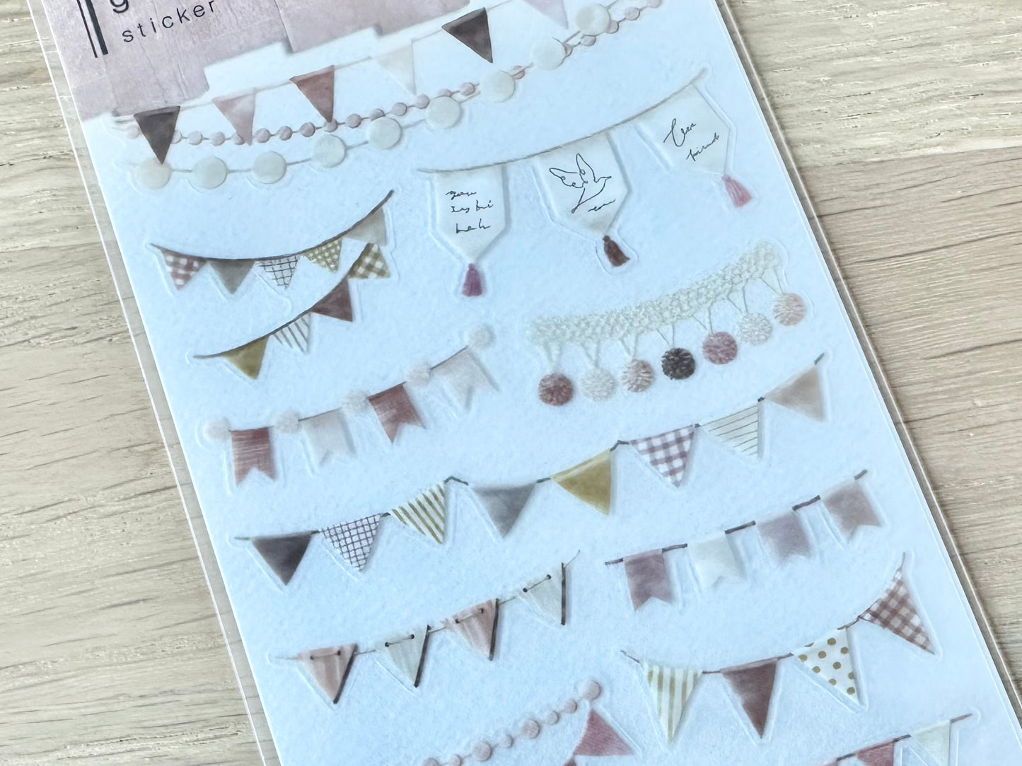 Klistermerker Room Garland Smoky Pink Flag