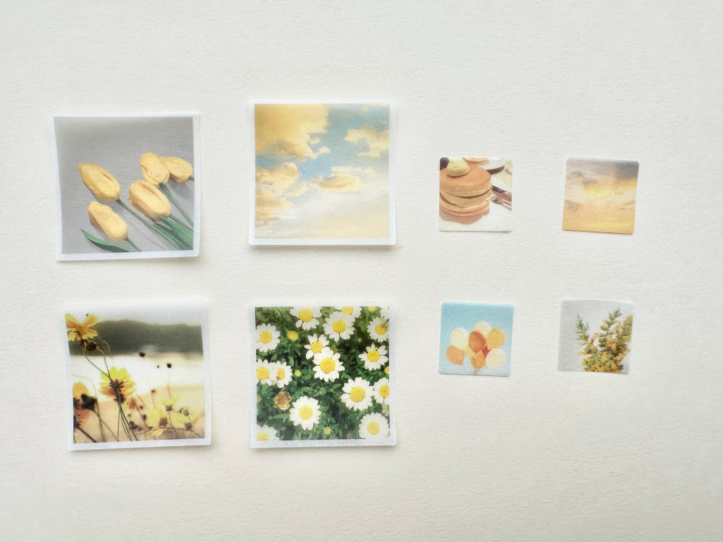 Sheer Photo Stickers Yellow