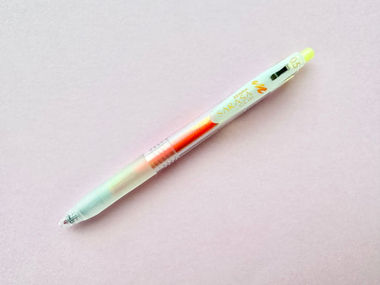Zebra Sarasa Clip Pen Marble colors Tropical Mango