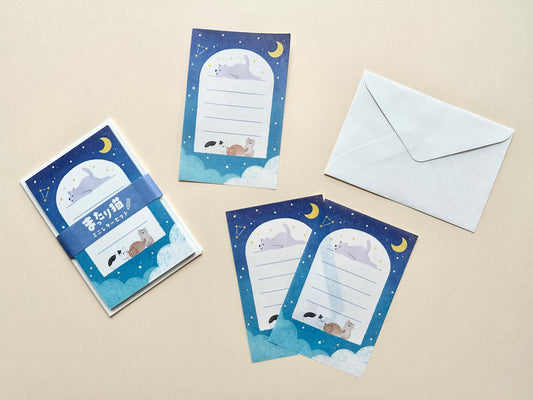 Mini Brevsett Lazy Cats