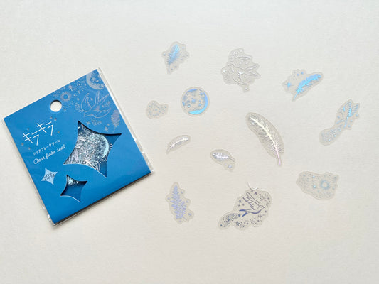 Flake Stickers Glitrende Fugler