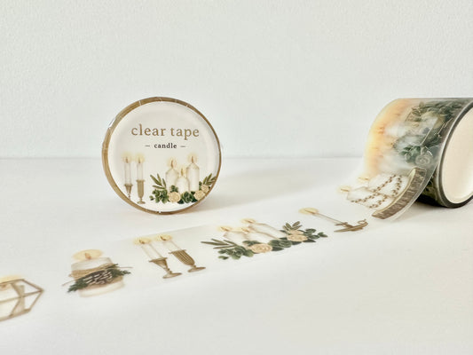 Cleartape 30mm Christmas Candle