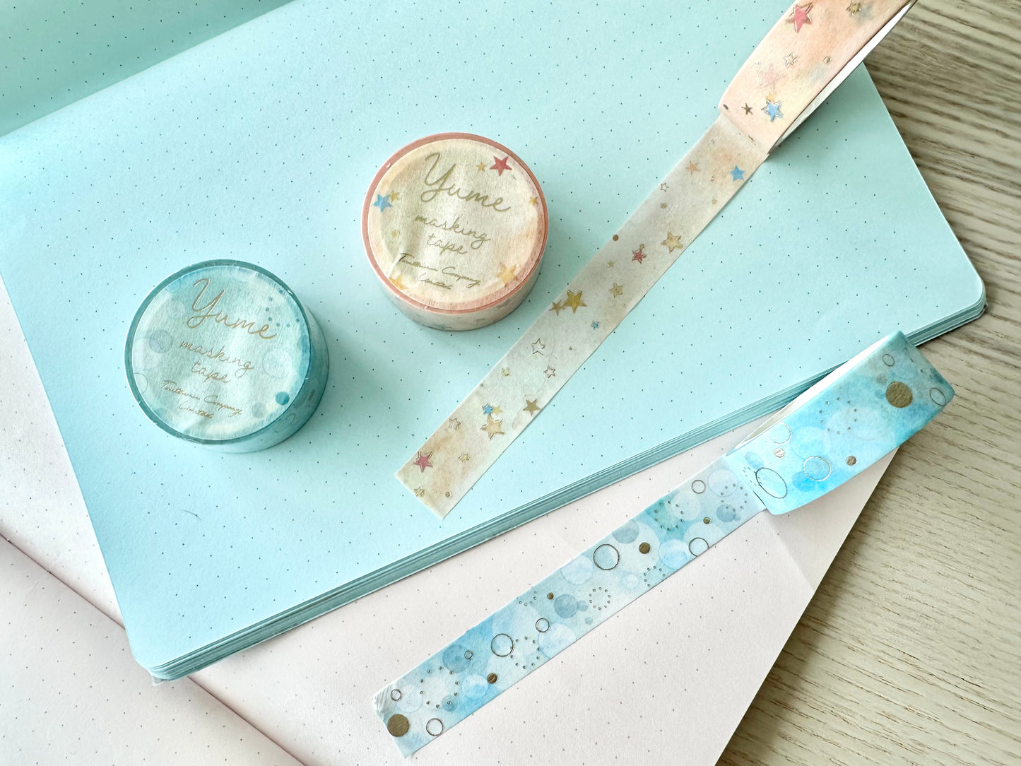 Washitape 15mm Light Blue Bubbles