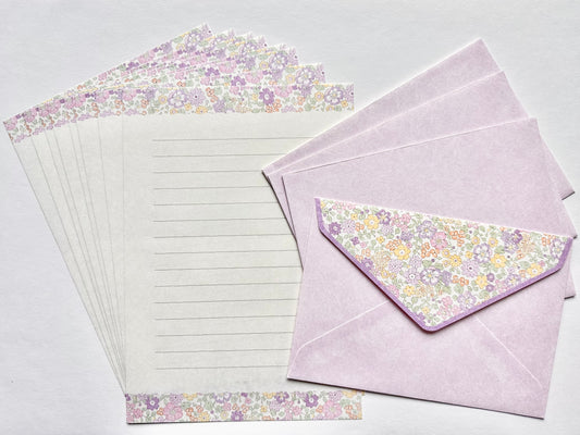 Brevsett Risette Lilla