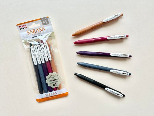 Zebra Sarasa Clip Pen Vintage color 2 - 5 set