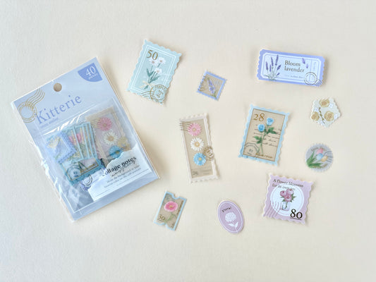 Kitterie Flake Stickers Pastel Flower