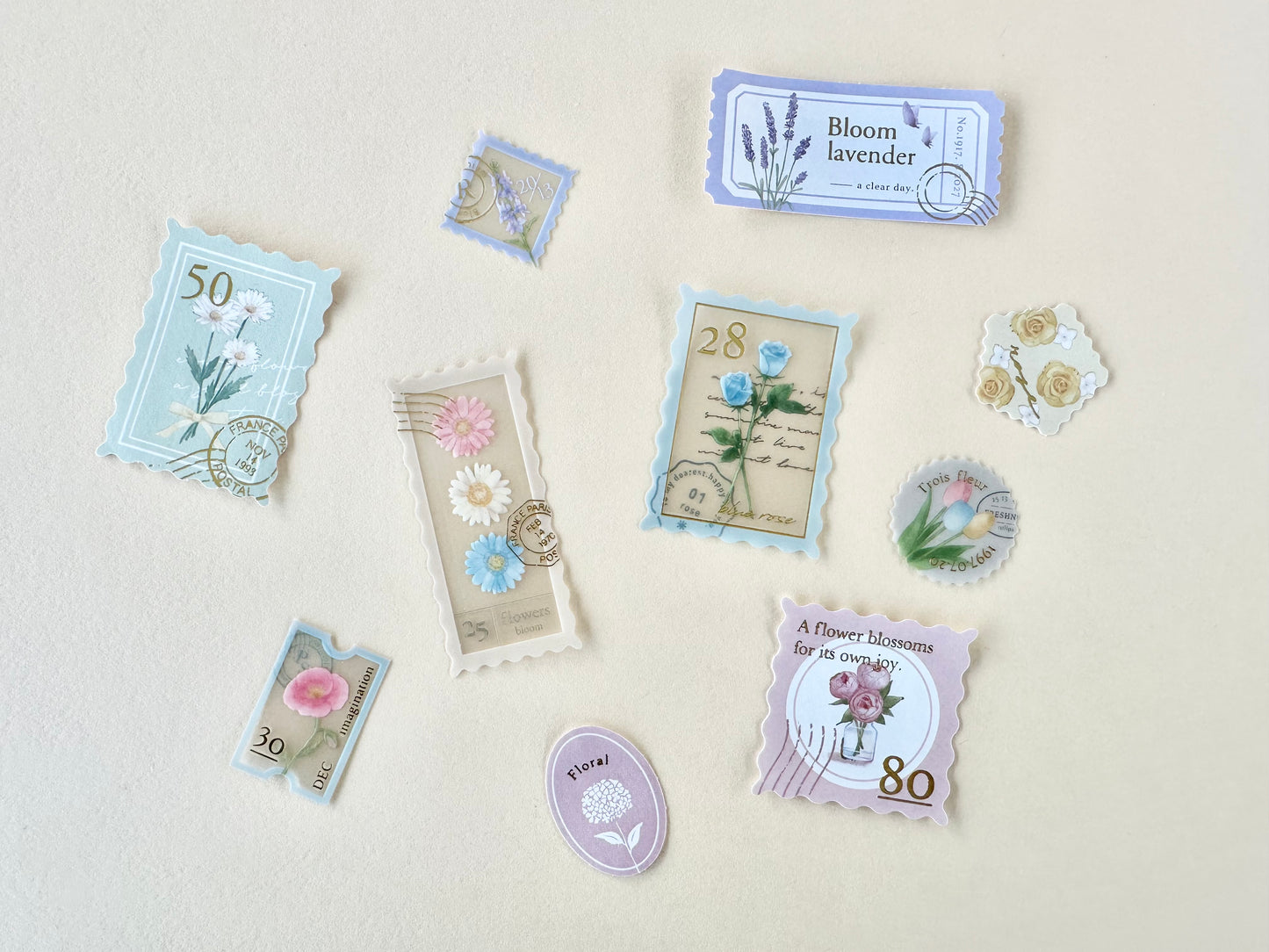 Kitterie Flake Stickers Pastell Flower