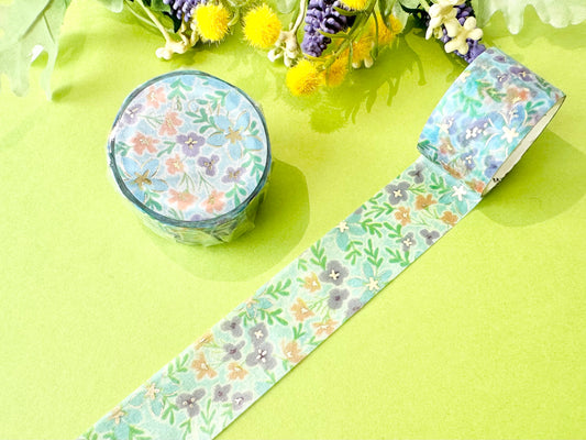 Washitape Flower Garden Blue