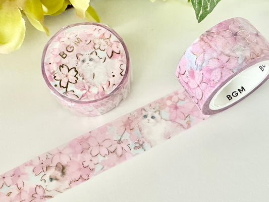 Washitape Flower and Cat - Blossom