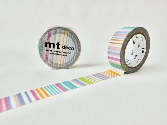 Washitape 15 mm Multi Border Pastel