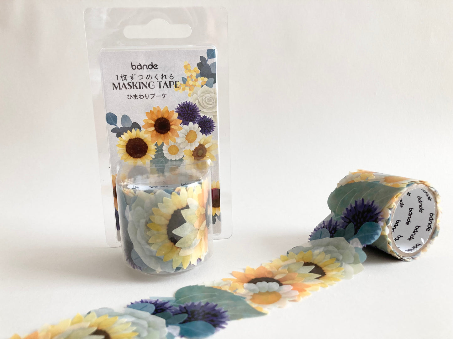 Washi Roll Sticker Sunflower Bouquet