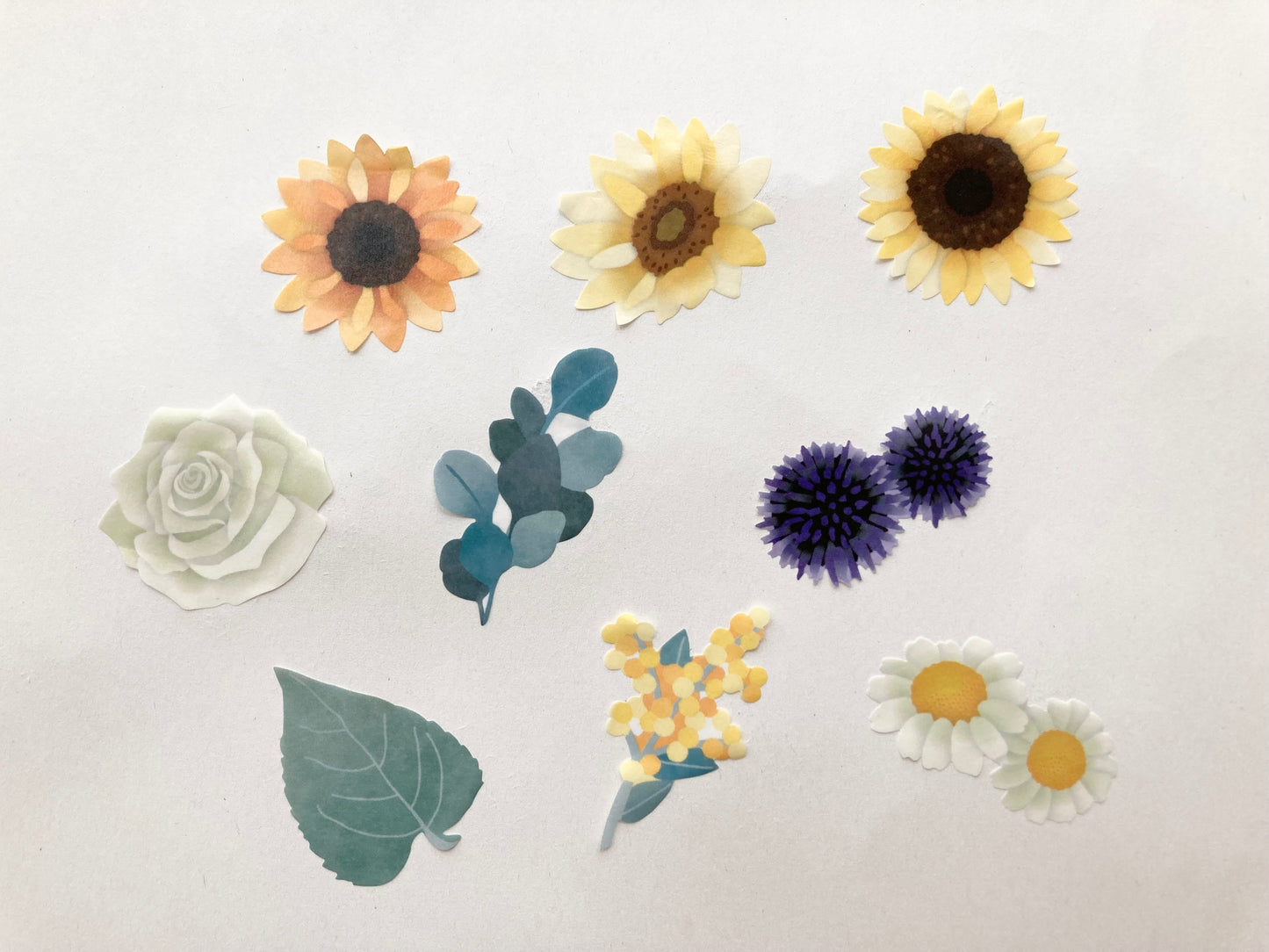 Washi Roll Sticker Sunflower Bouquet