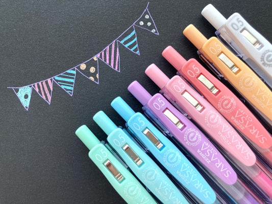 Zebra Sarasa Clip Pen Milk color 8 set