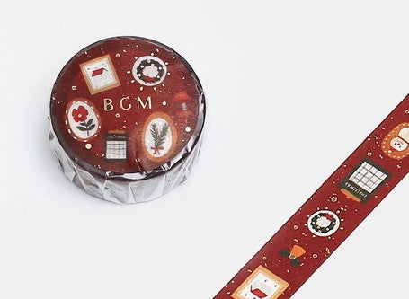 Washitape Christmas Red