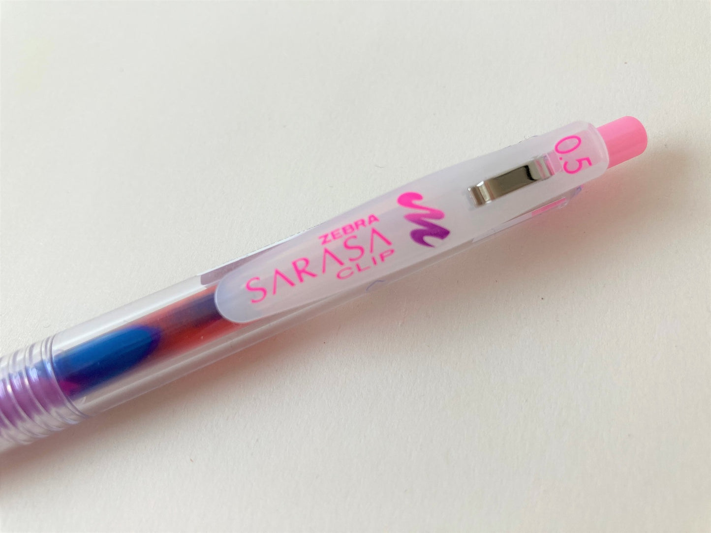 Zebra Sarasa Clip Pen Marble colors