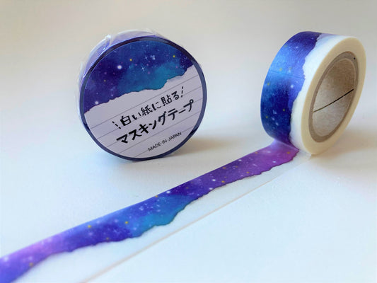 Washitape Hvit Bakgrunn Stjernehimmel