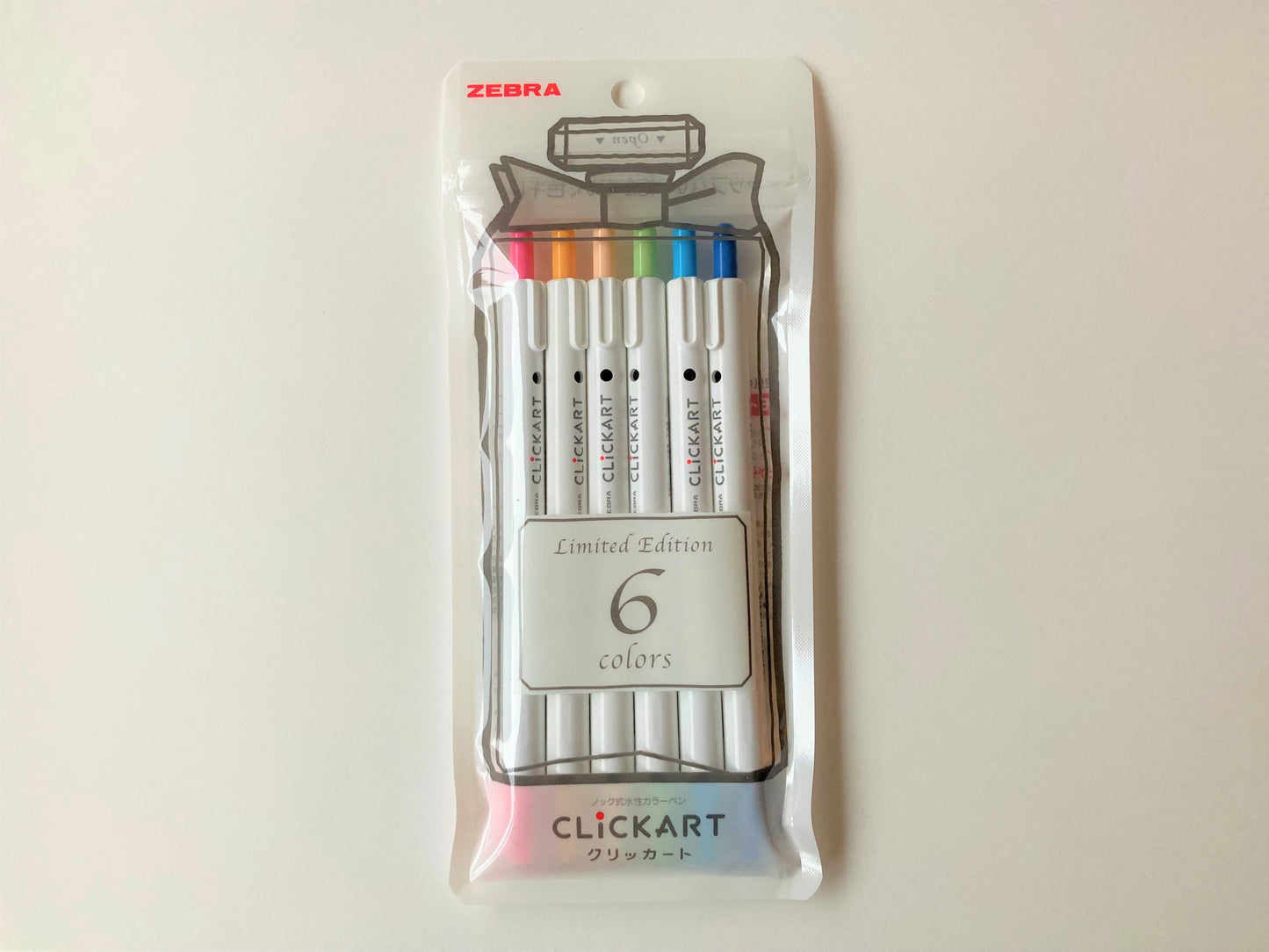 Zebra Clickart Colorpen 6 color set Limited Edition A