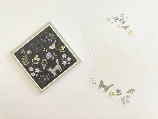 Skriveblokk Michikusa Katt og Fugl