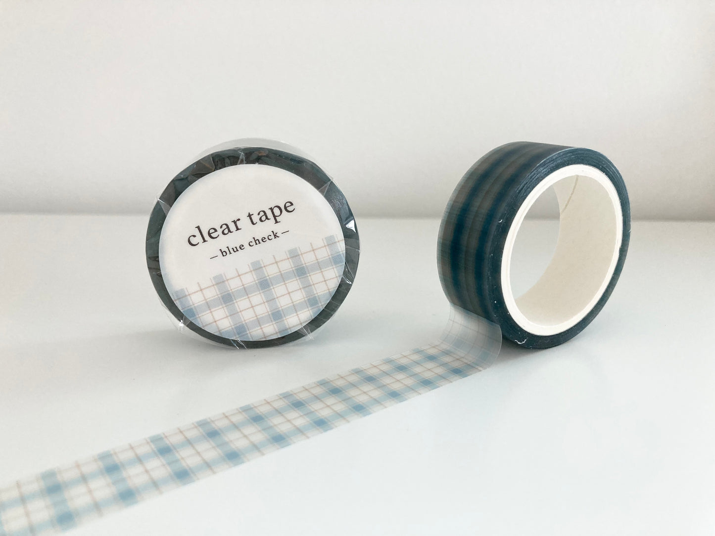 Cleartape 15mm Blue Check