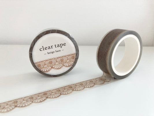 Cleartape 15mm Beige Lace