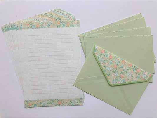 Brevsett Risette Lysegrønn